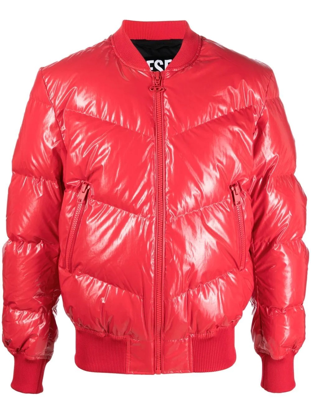 high-shine feather-down jacket - 1