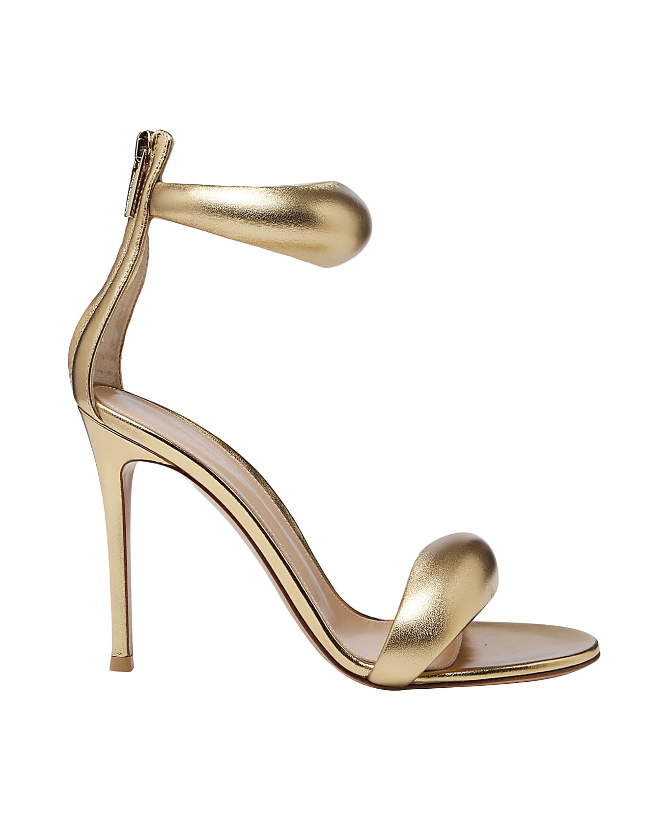 Mekong Gold-tone Leather Bijoux Sandals - 1