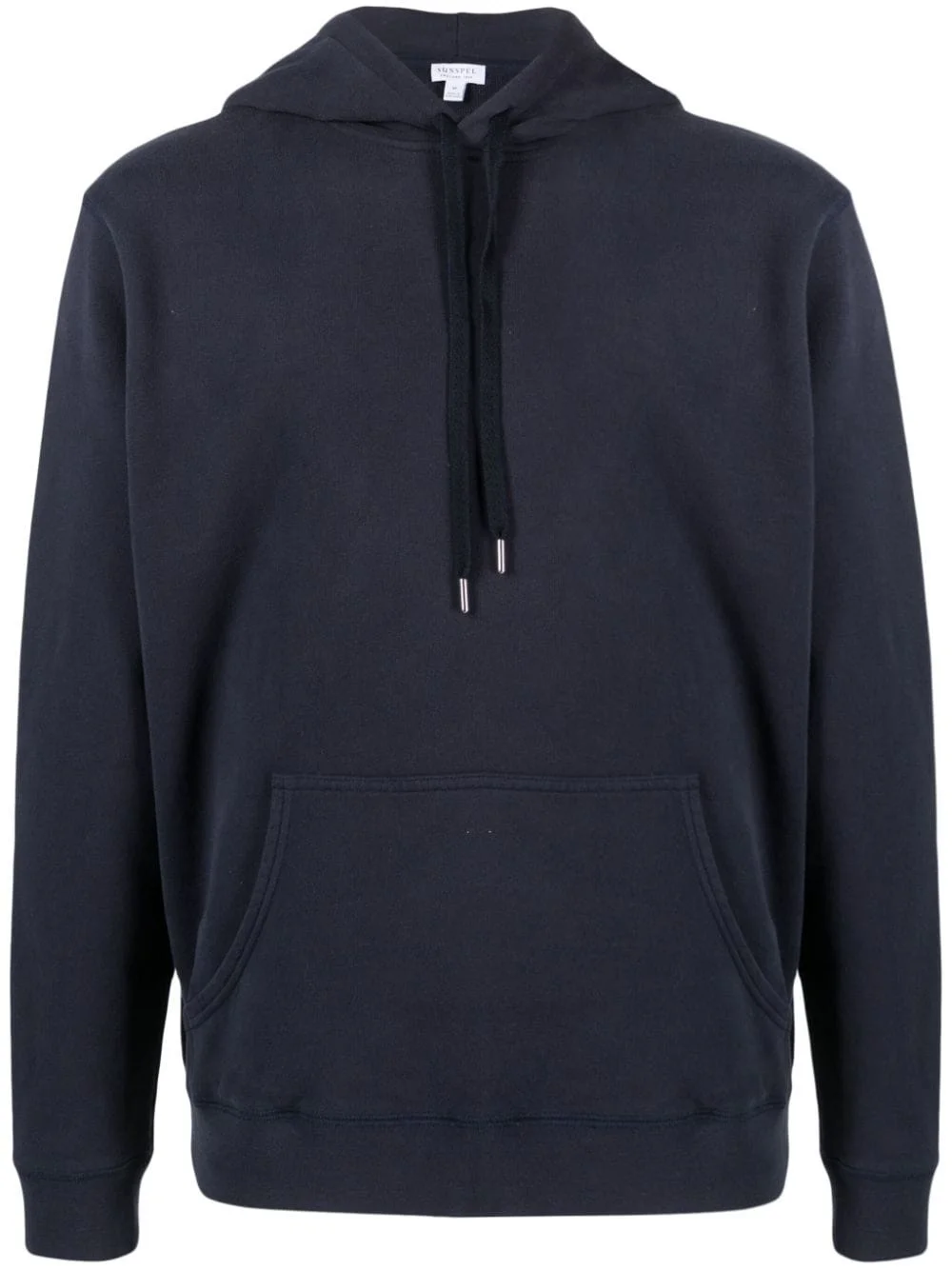 drawstring-fastening cotton hoodie - 1