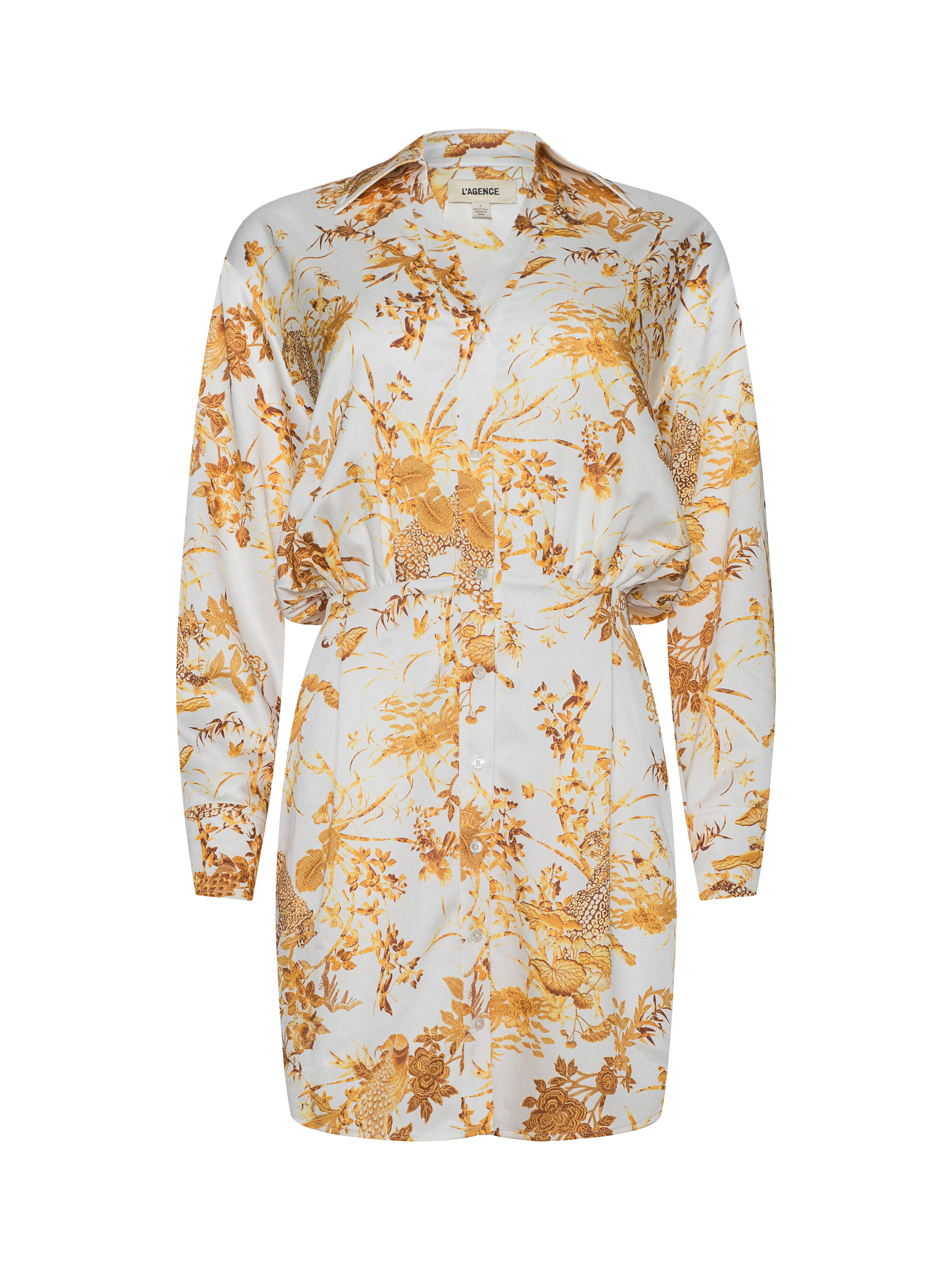 Demie Satin Shirt Dress - 1