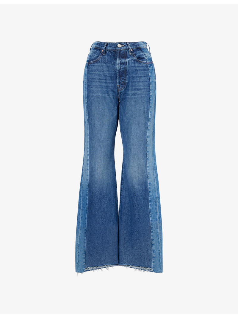 The Tux Sidestepper Sneak Fray Wide-Leg Denim Jeans 1