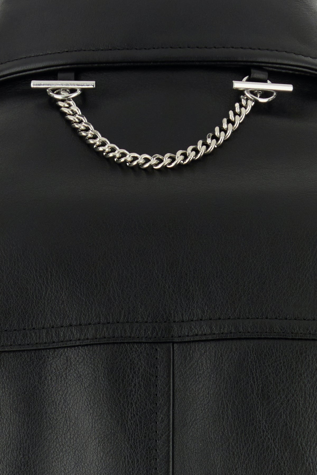 Black leather jacket - 5