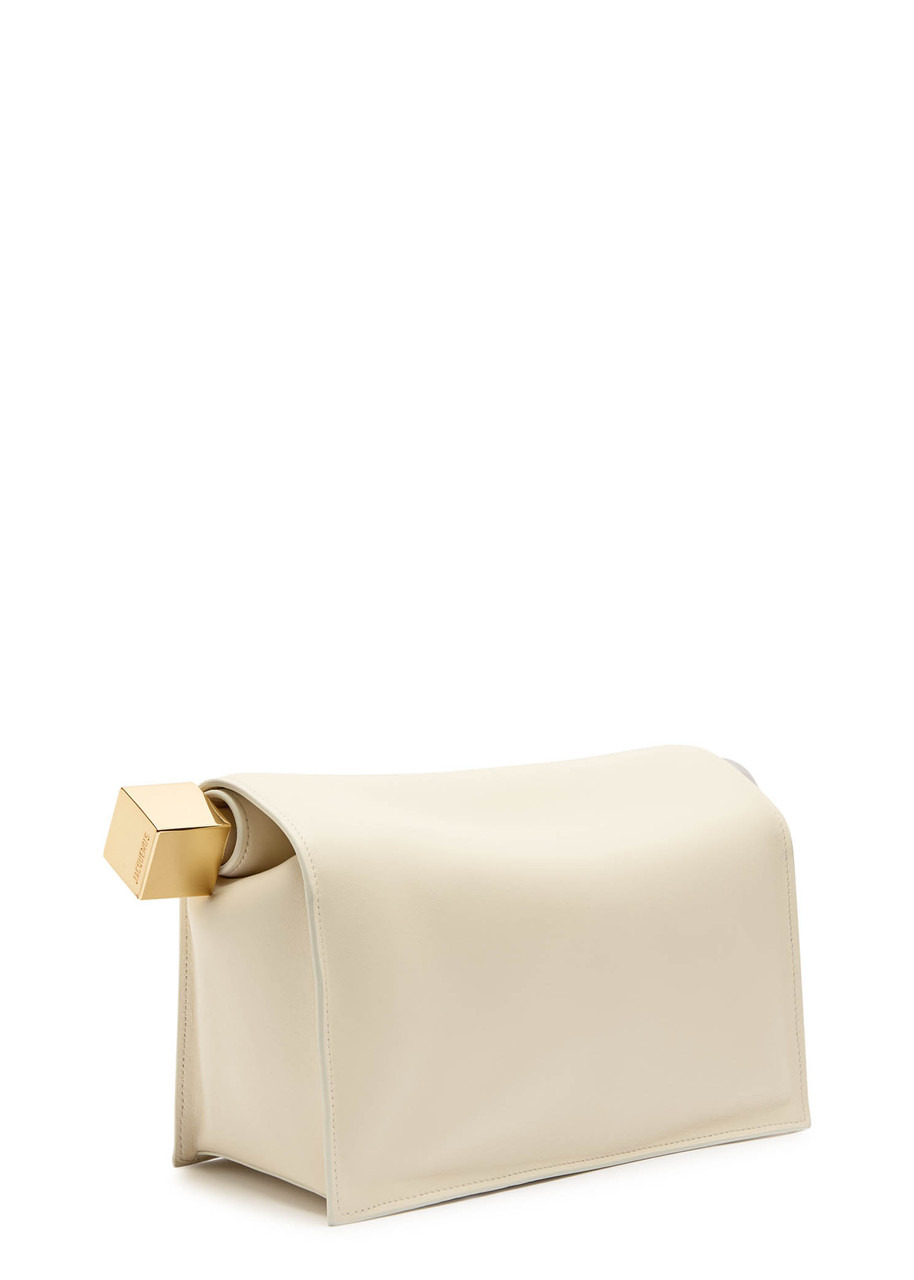 Jacquemus La Pochette Rond Carre Leather Clutch - 2
