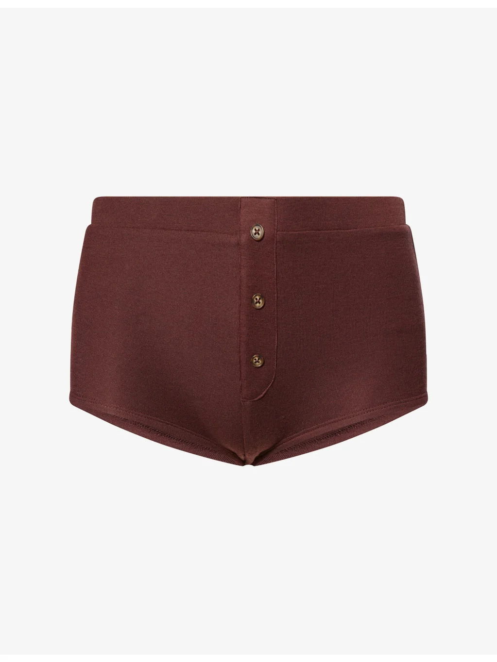 Mid-Rise Booty Knit Shorts - 1