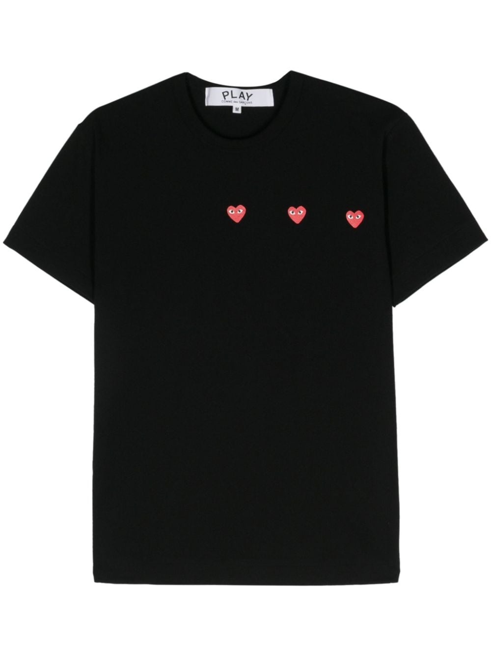 Comme des Garçons PLAY heart-print cotton T-shirt | REVERSIBLE