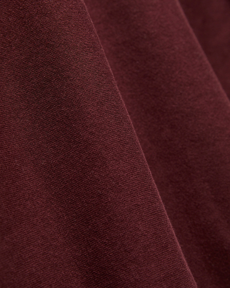 Warehouse & Co. 483 Reverse Weave Loopwheel Crewneck in Bordeaux outlook