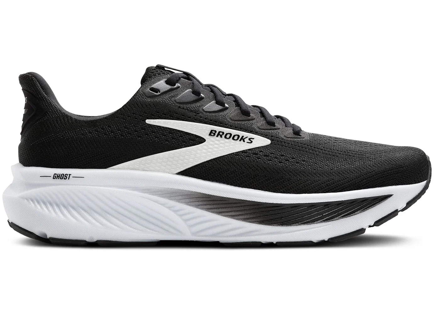 Brooks Ghost 17 Black Grey White (Women's) - 1