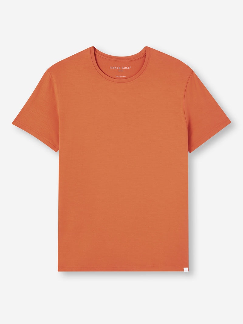 Men's T-Shirt Basel Micro Modal Stretch Terracotta - 1