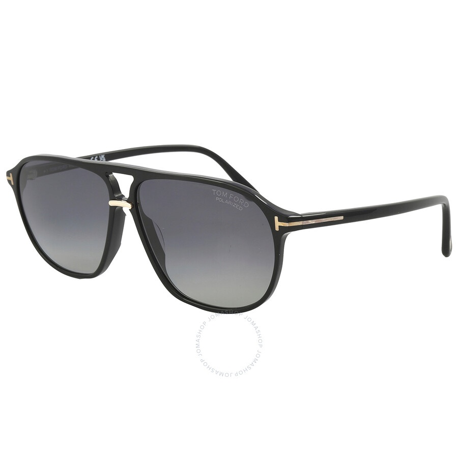 Tom Ford Bruce Polarized Smoke Navigator Men's Sunglasses FT1026 01D 61 - 2