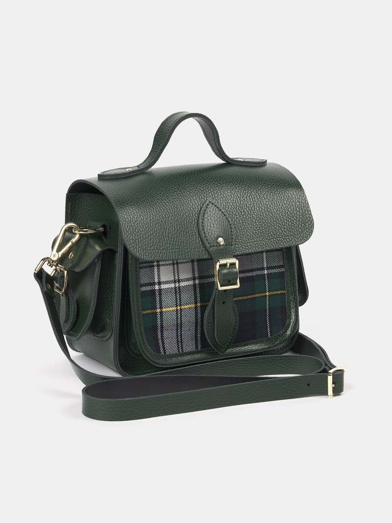 Cambridge Satchel The Traveller - Racing Green Celtic Grain & Campbell Tartan outlook