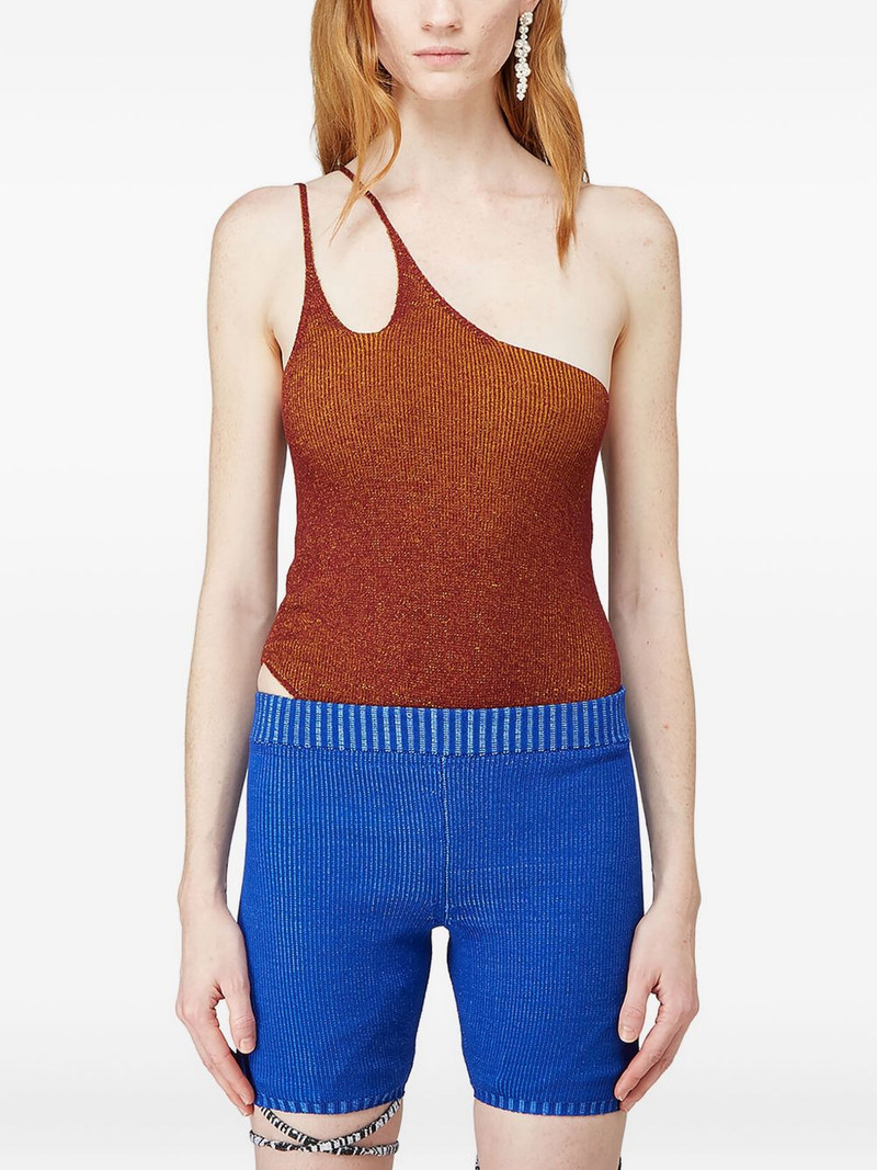 one-shoulder ribbed tank top 1