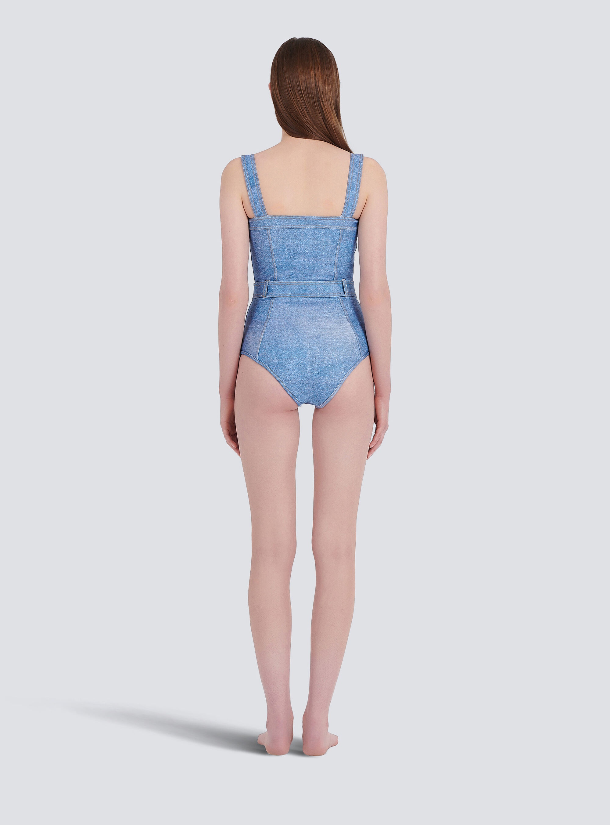 Jean-effect swimsuit - 3