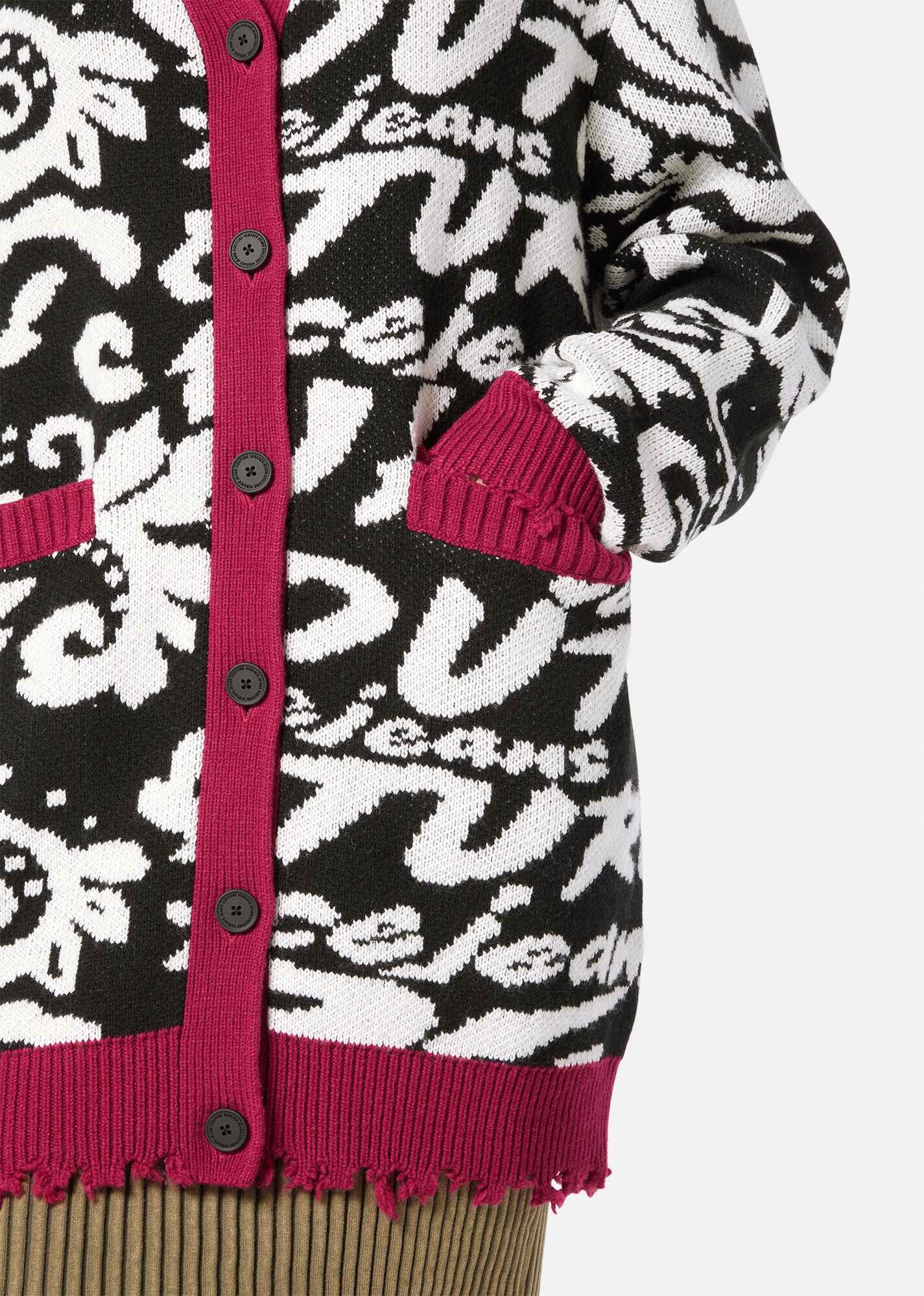 Logo Brush Couture Cardigan - 5