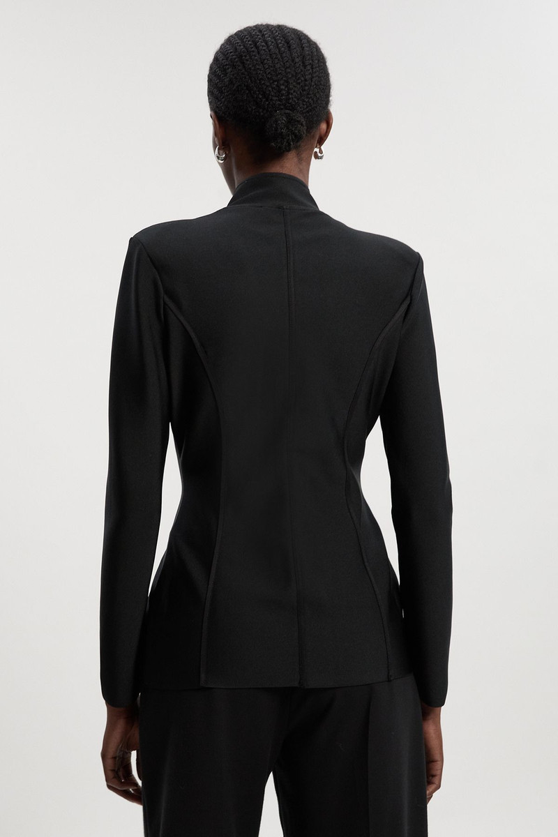 Embellished Figure Form Bandage Fitted Blazer Jacket 5