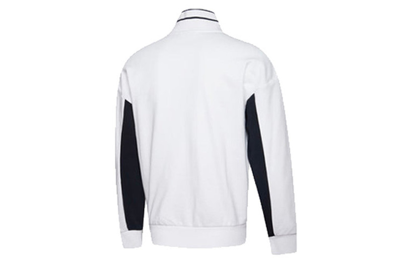PUMA Puma Logo Sleeve Track Jacket 'White Black' 597343-02 outlook