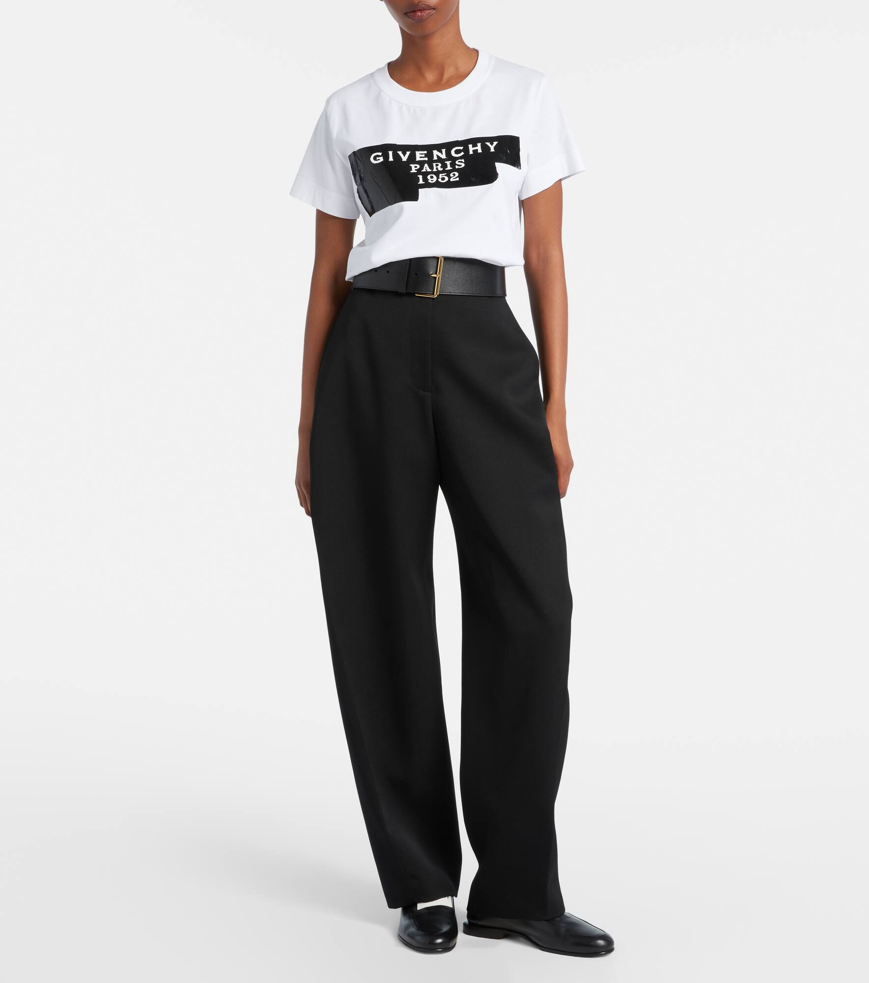 Distressed printed cotton jersey T-shirt - 2