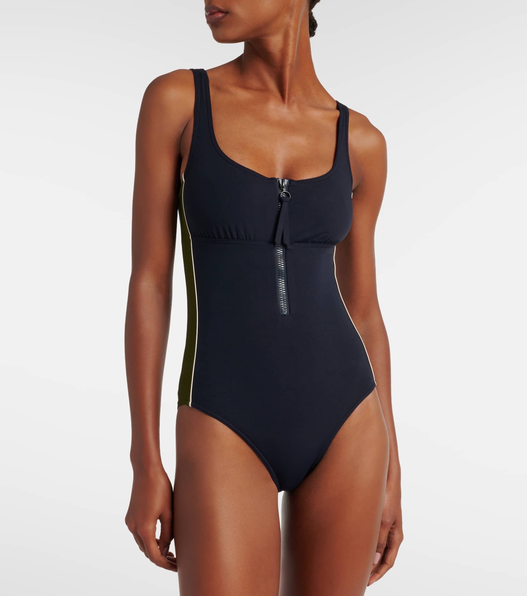 Tribune zip-up swimsuit - 2