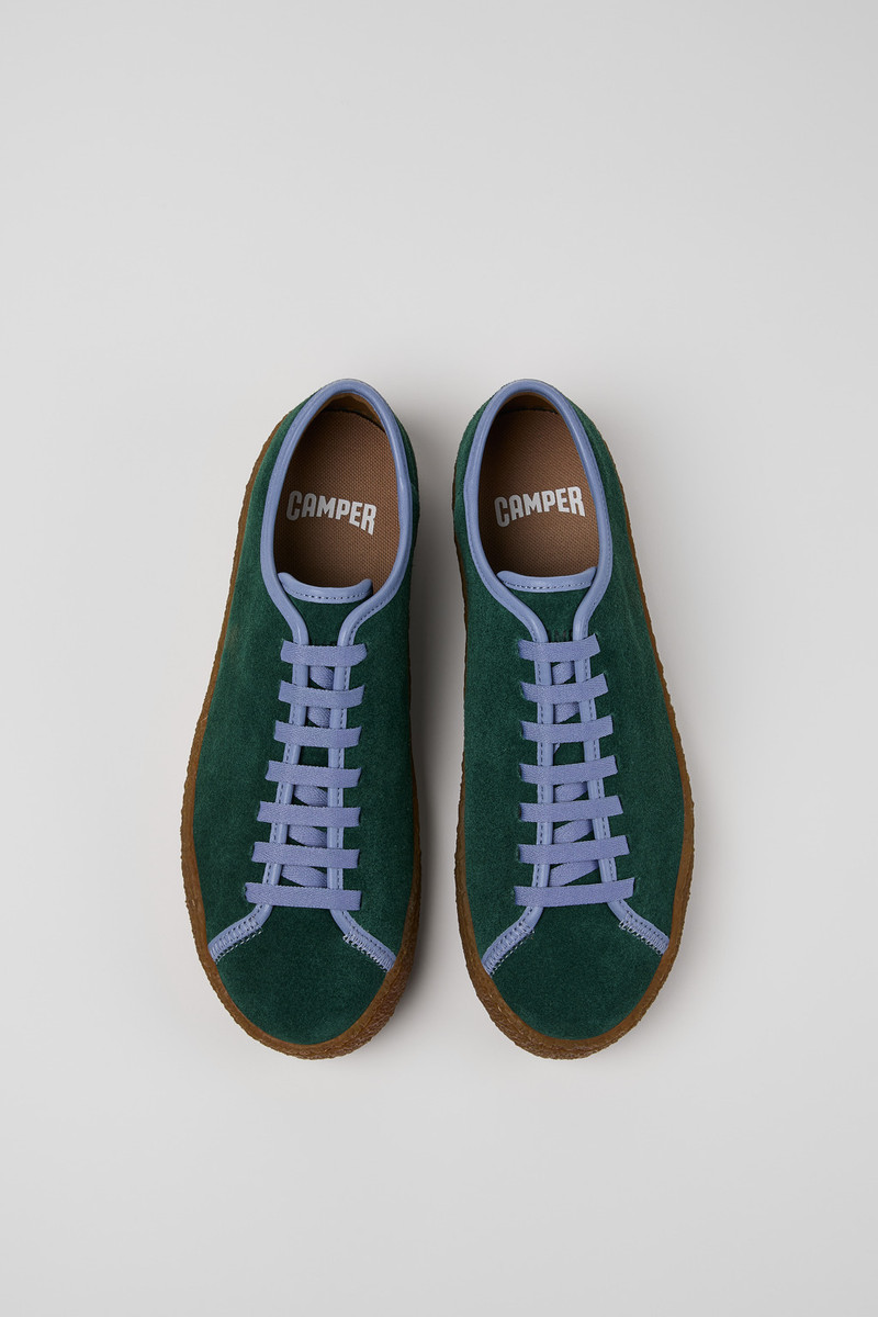 Multicolor Suede and Leather Shoes for Men. 5