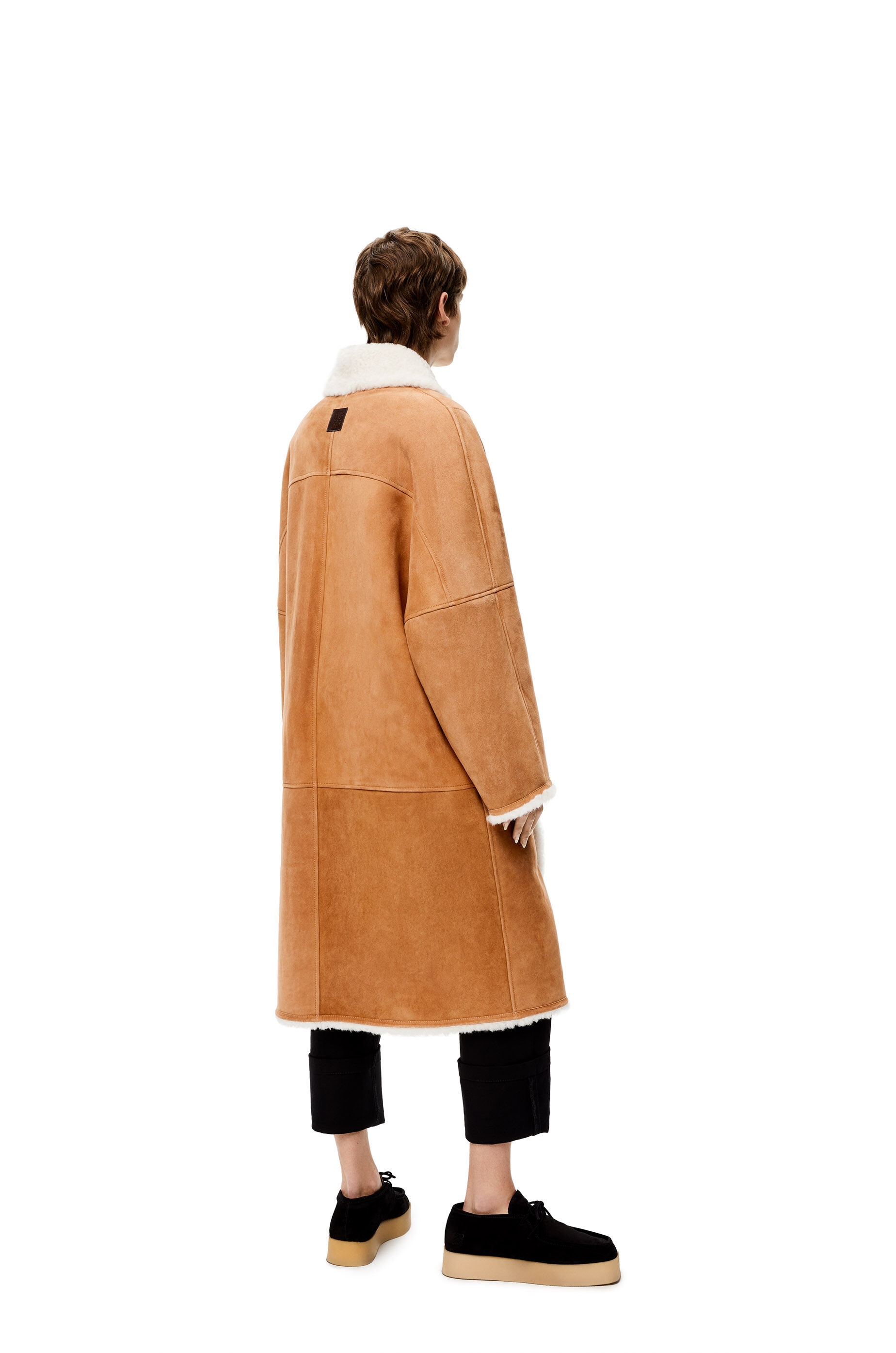 Oversize shearling coat - 4