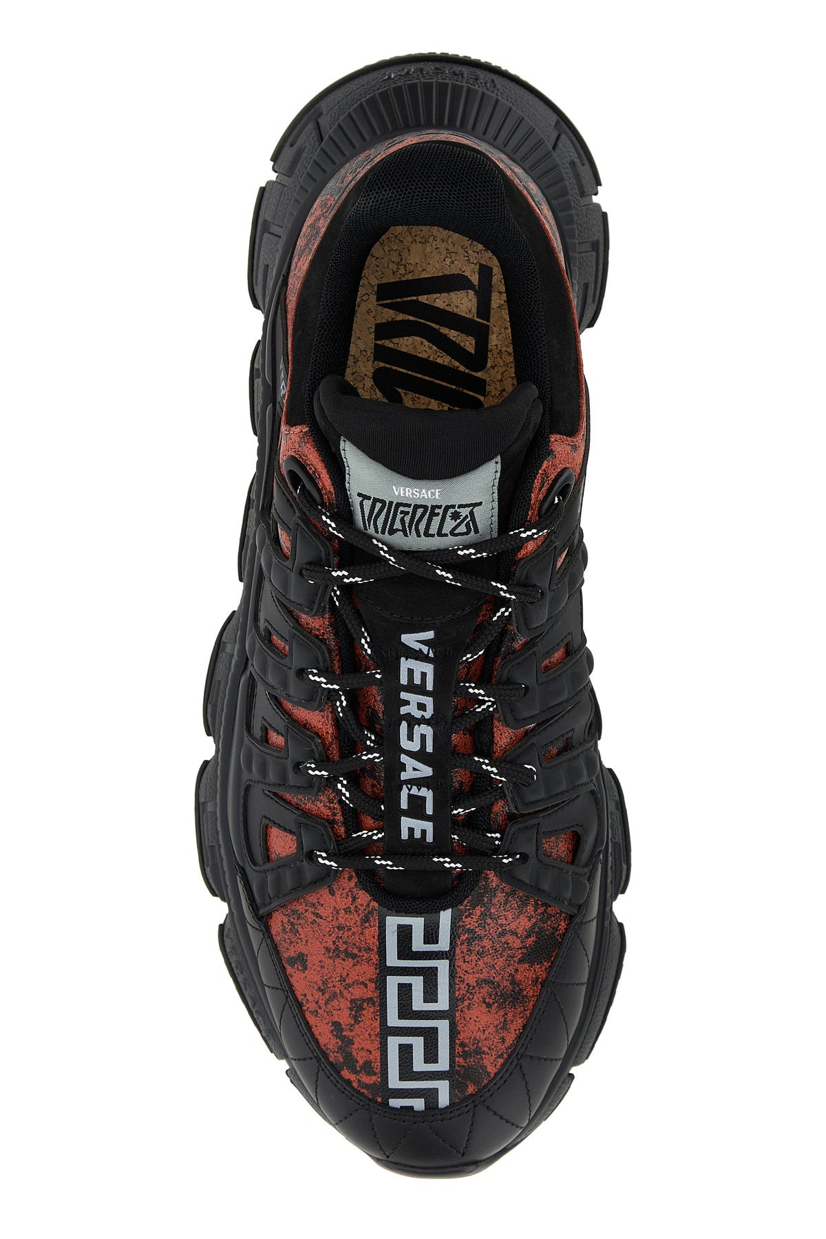 Two-tone leather sneakers - 4