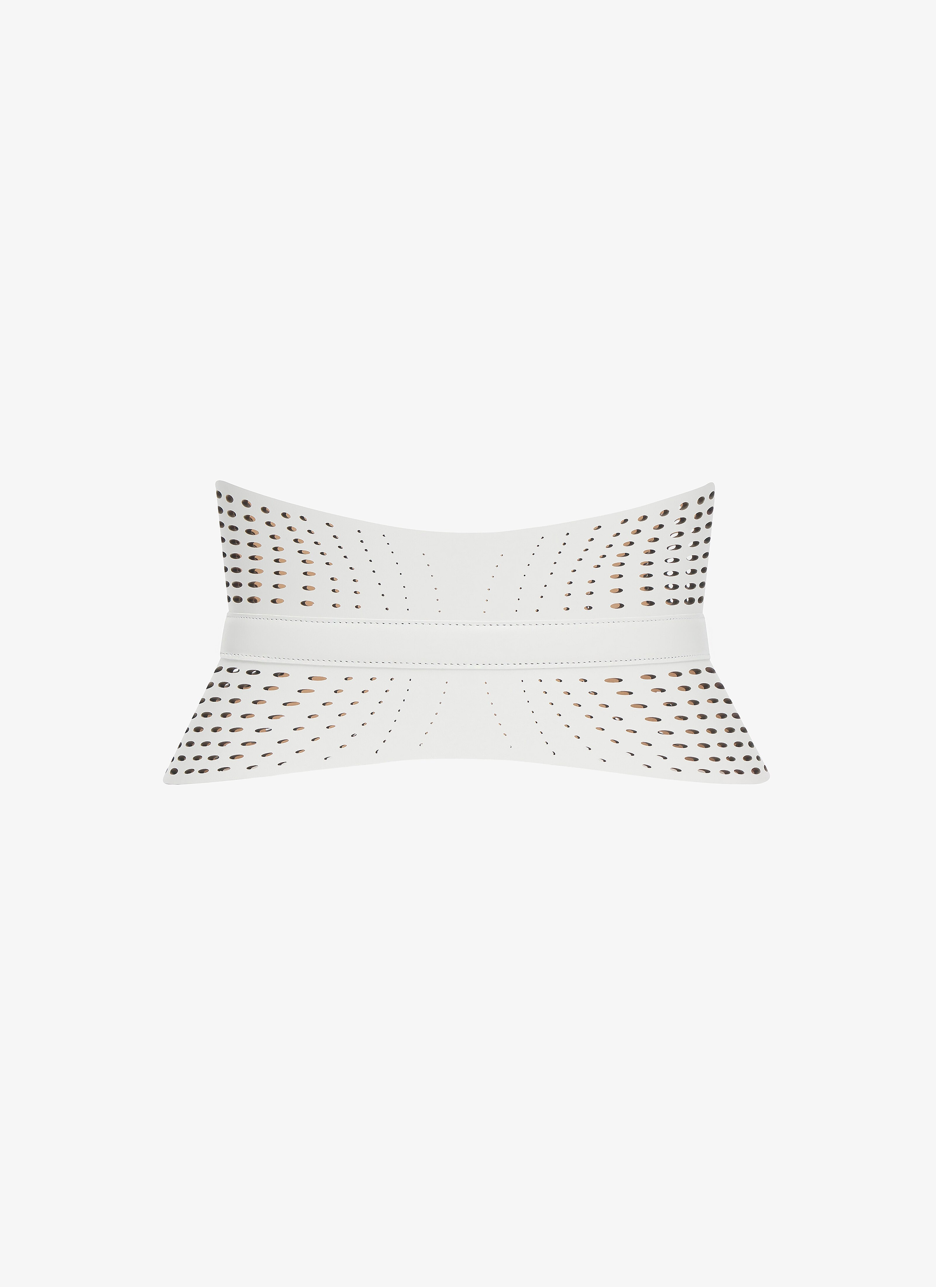 NEO BUSTIER BELT IN OPTICAL PERFO LUX CALFSKIN - 2