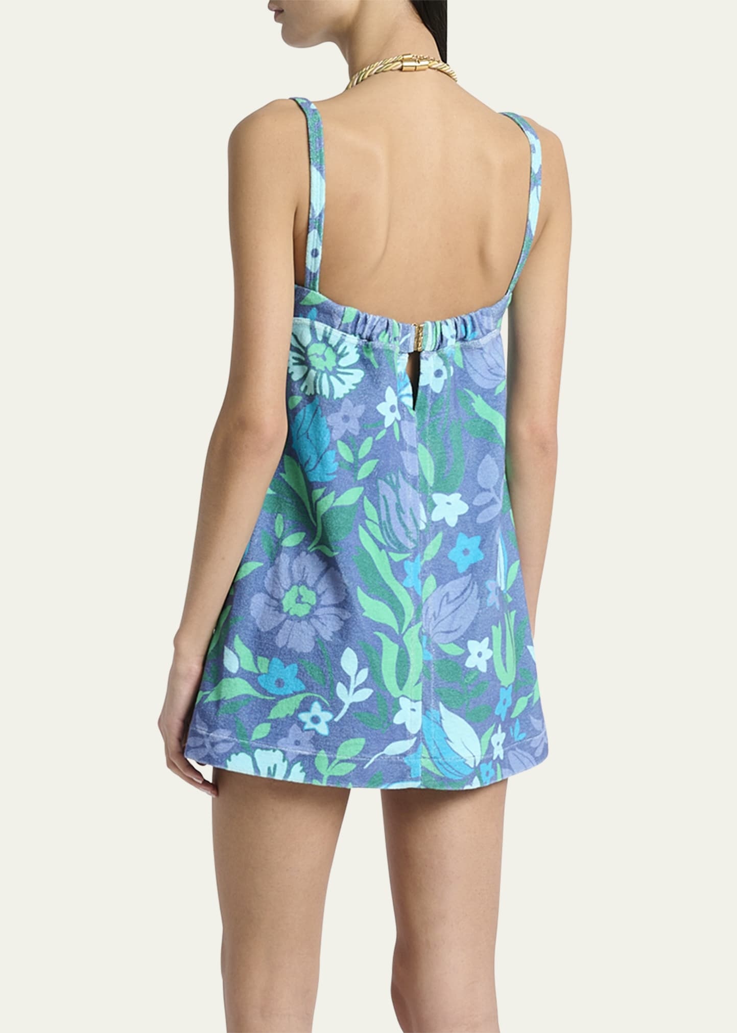 Floral-Print Empire Mini Dress - 3