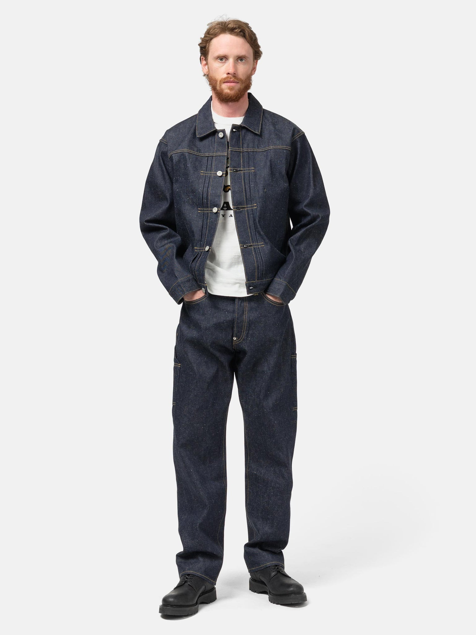 Straight Denim Pants Past Indigo - 2
