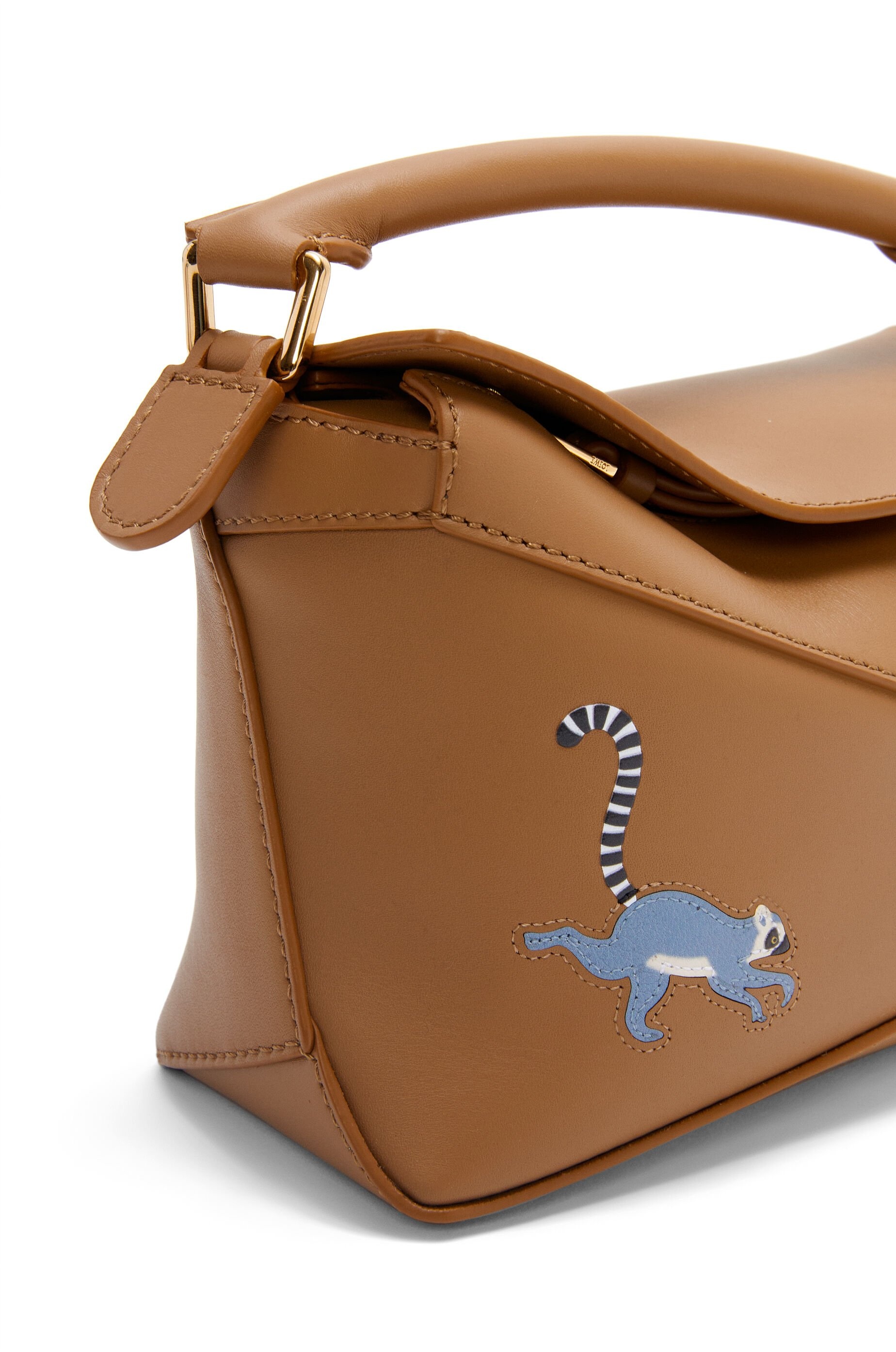 Lemur mini Puzzle bag in satin calfskin - 9