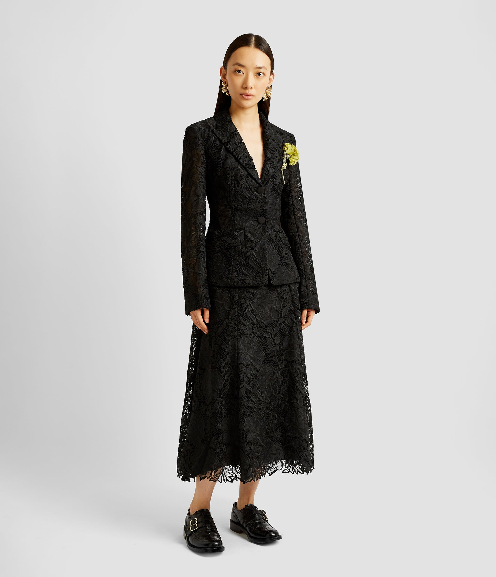 A-LINE MIDI SKIRT - 4