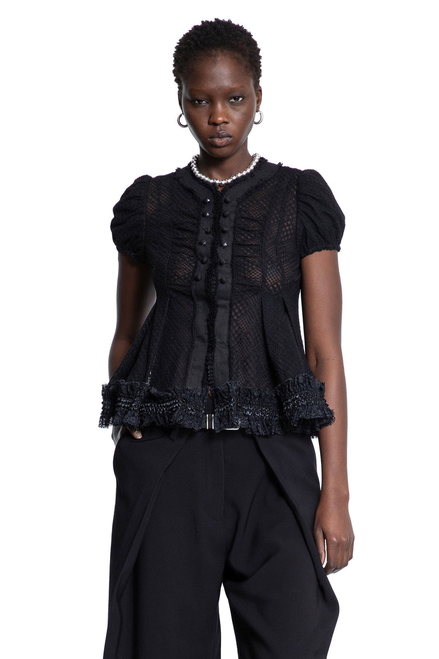 【rokh】malti laced victorian blouse ROKH Multi Laced Victorian Blouse | Shopbop
