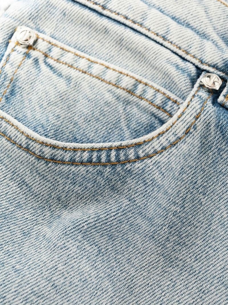 slim-cut denim jeans - 6