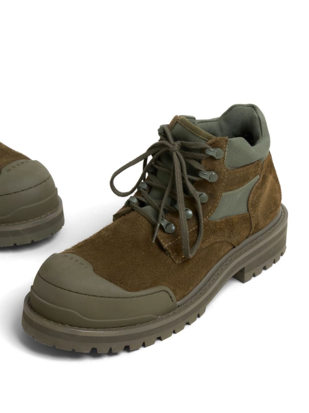 leather lace-up boots - 4
