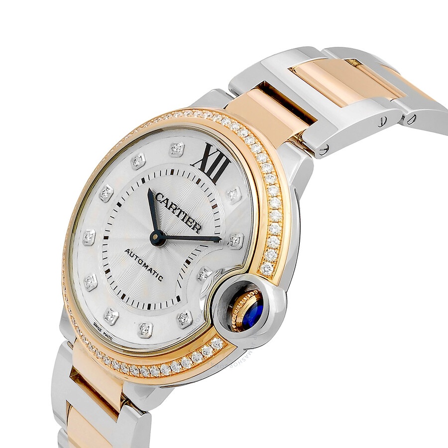 Cartier Ballon Bleu Automatic Diamond Silver Dial Ladies Watch W3BB0024 - 2