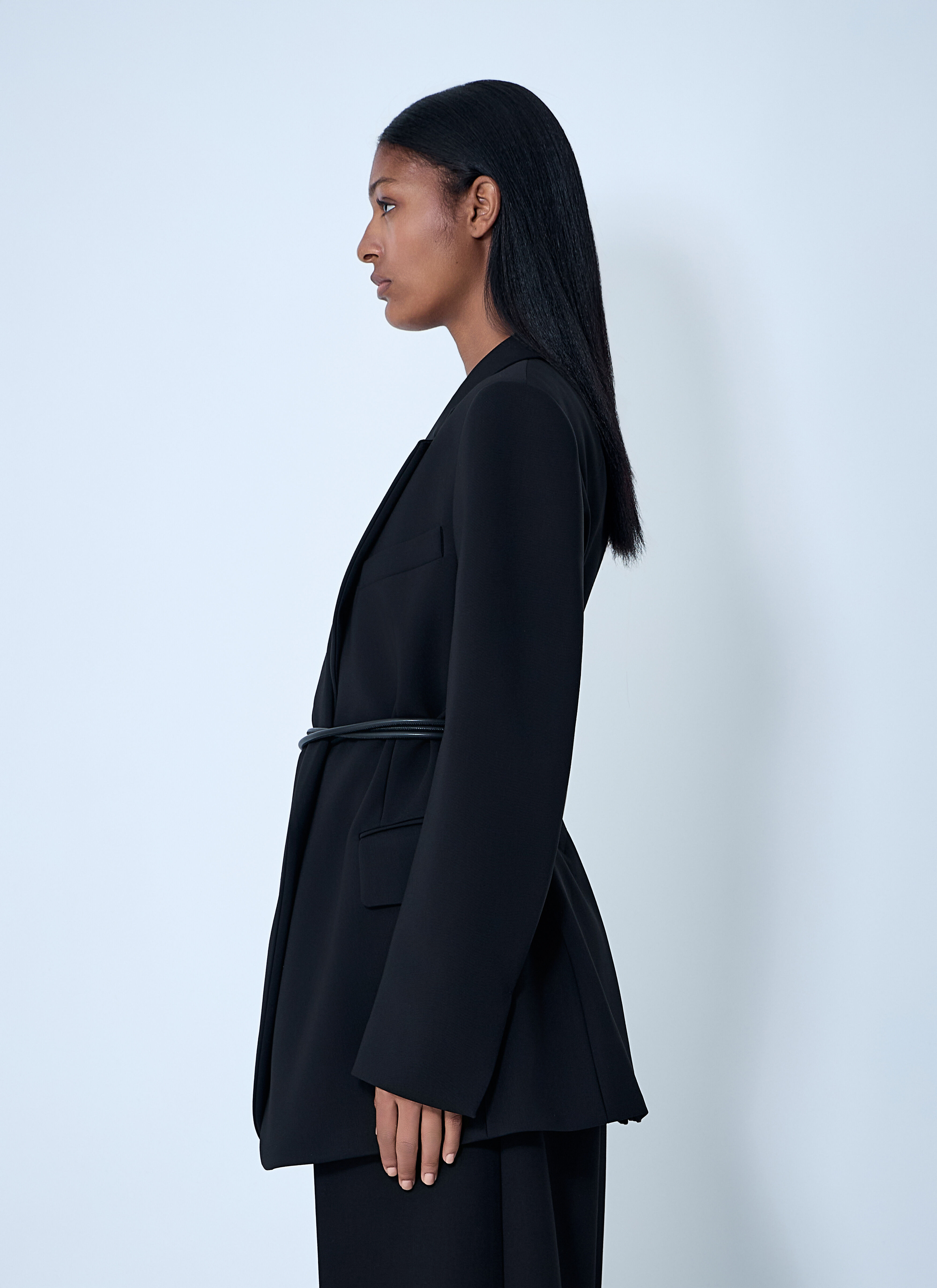 Belted Single-Breasted Blazer - 3
