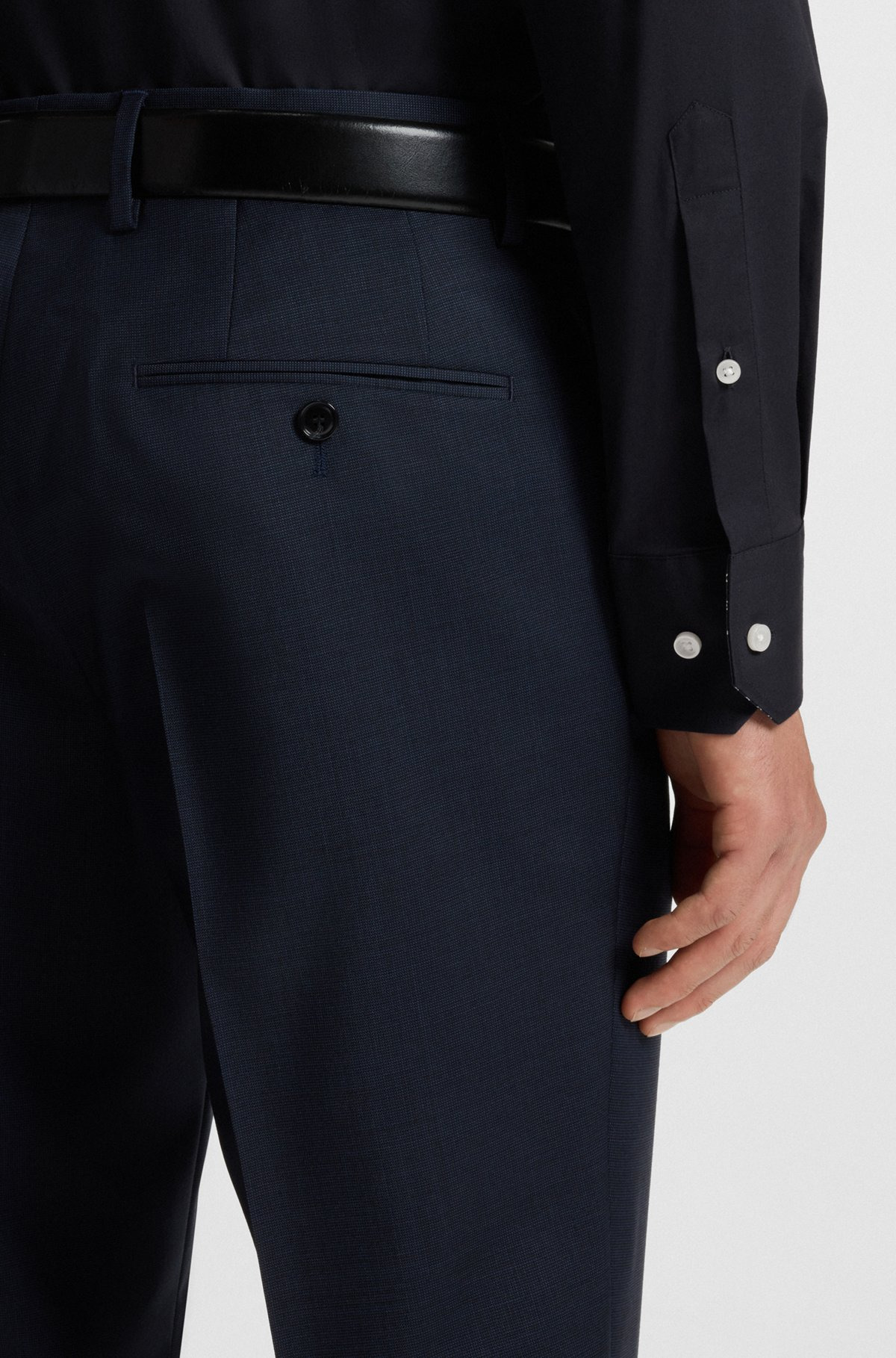 REGULAR-FIT SHIRT IN AUSTRIAN EASY-IRON COTTON POPLIN - 6