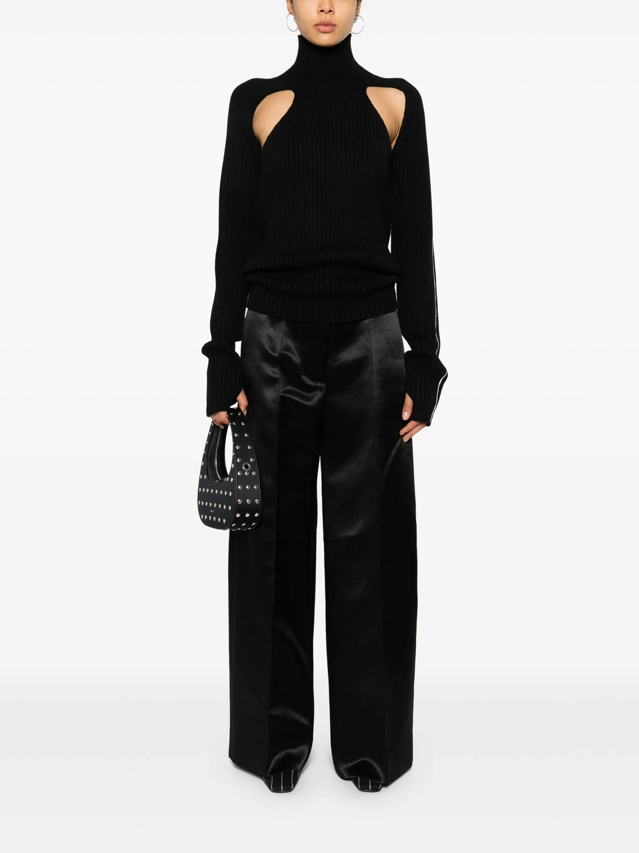 cut-out sweater - 2