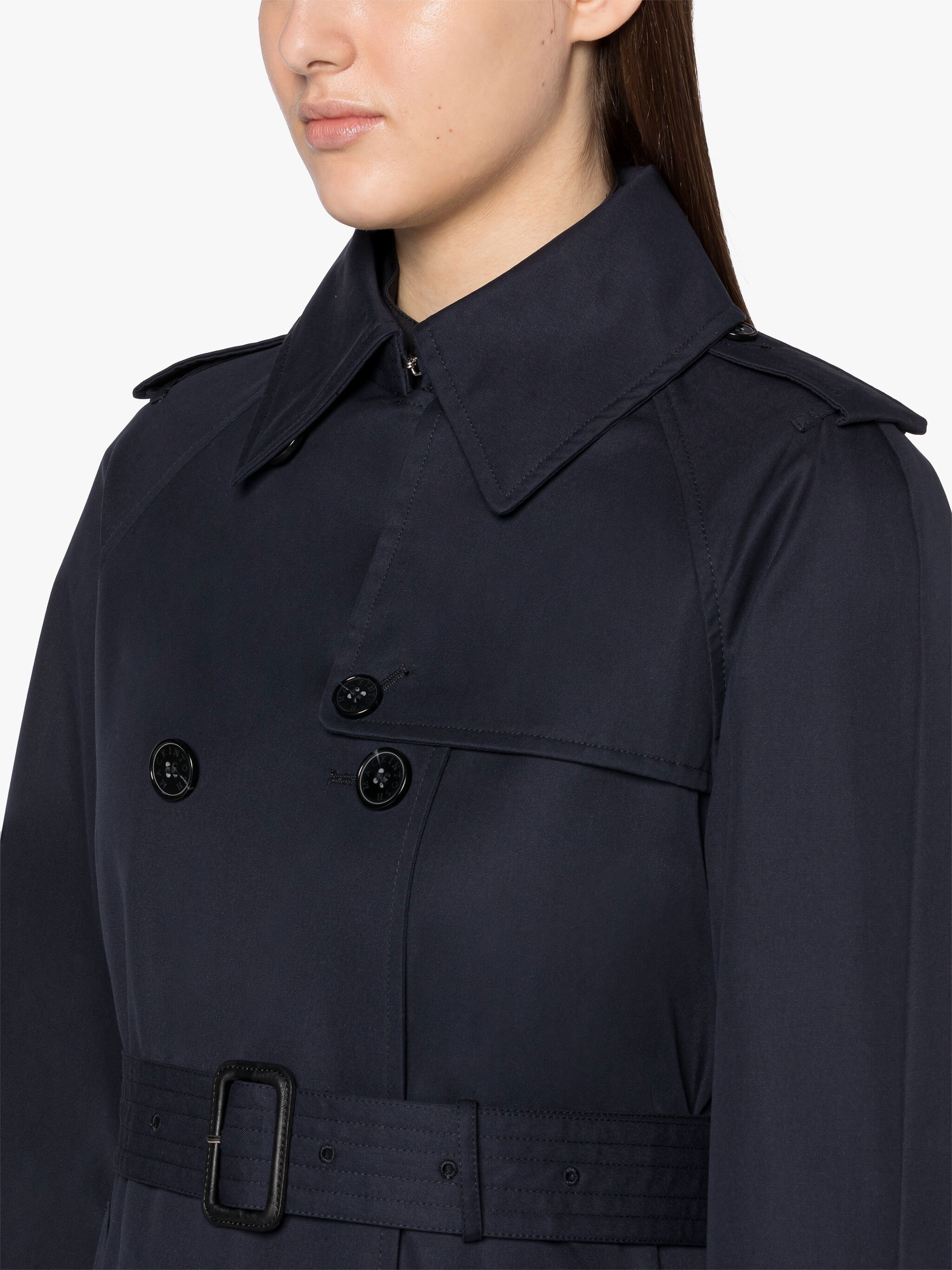MUIRKIRK NAVY COTTON TRENCH COAT | LM-1011 - 5