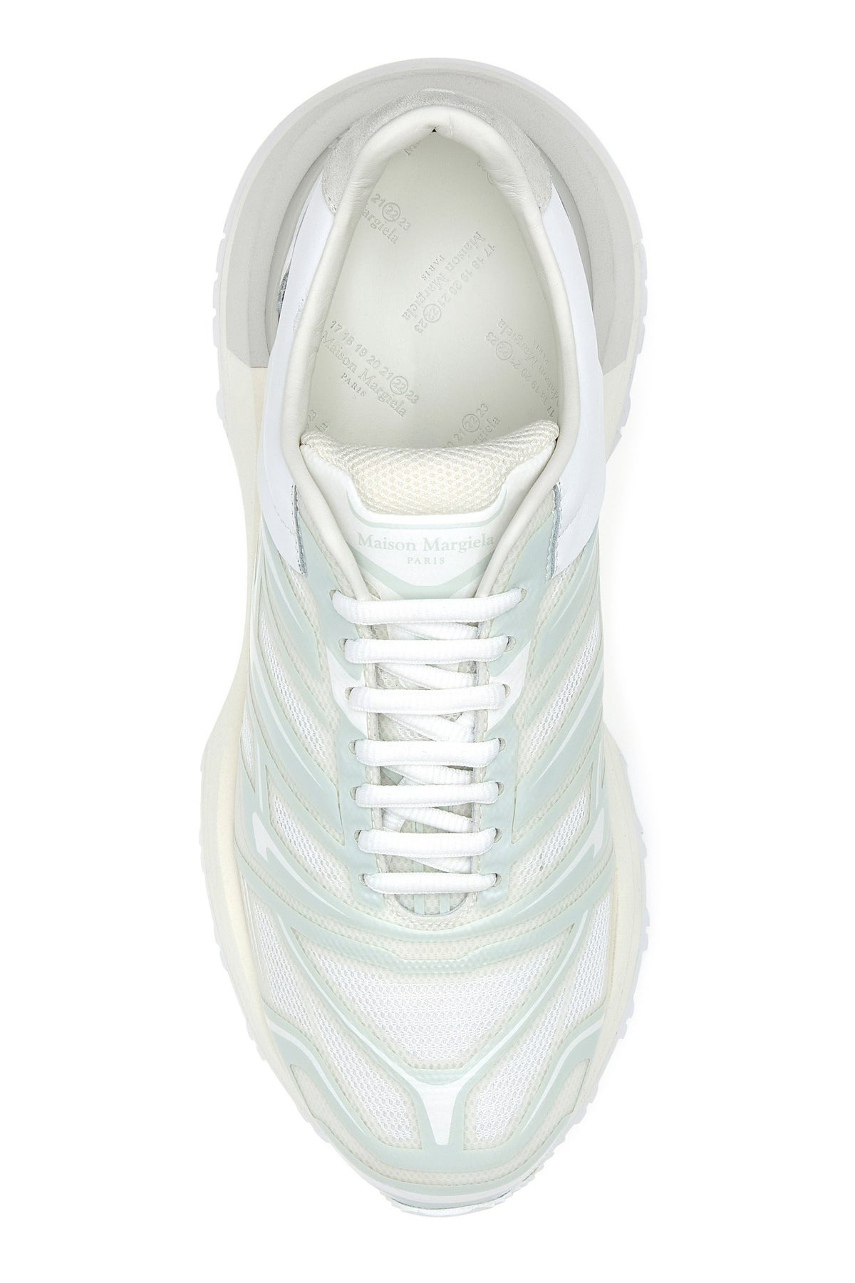 White mesh and rubber sneakers - 4
