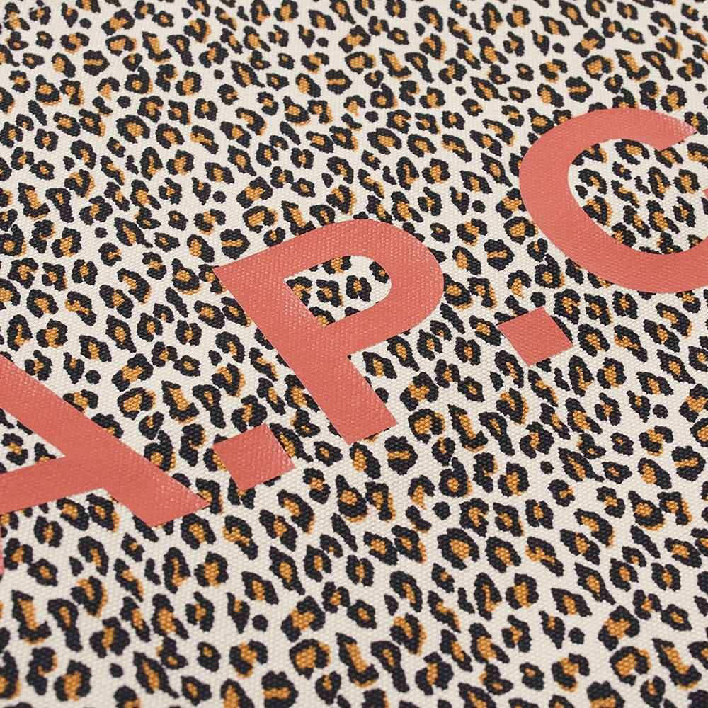 A.P.C Lou Leopard Print Tote Bag - 2