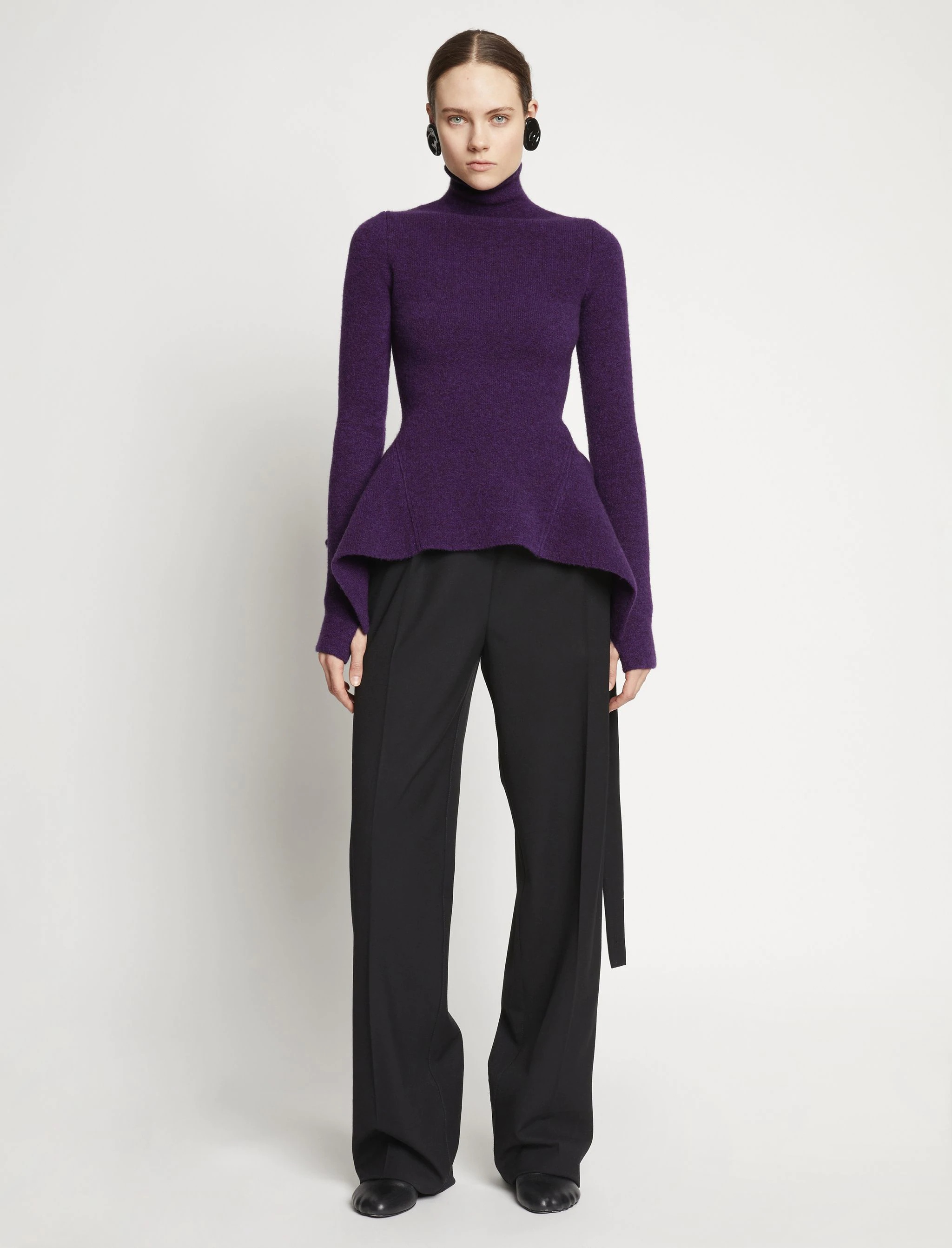 Midweight Wool Turtleneck Sweater - 3