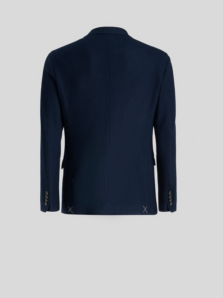 WORKED WEAVE JERSEY JACKET - 4