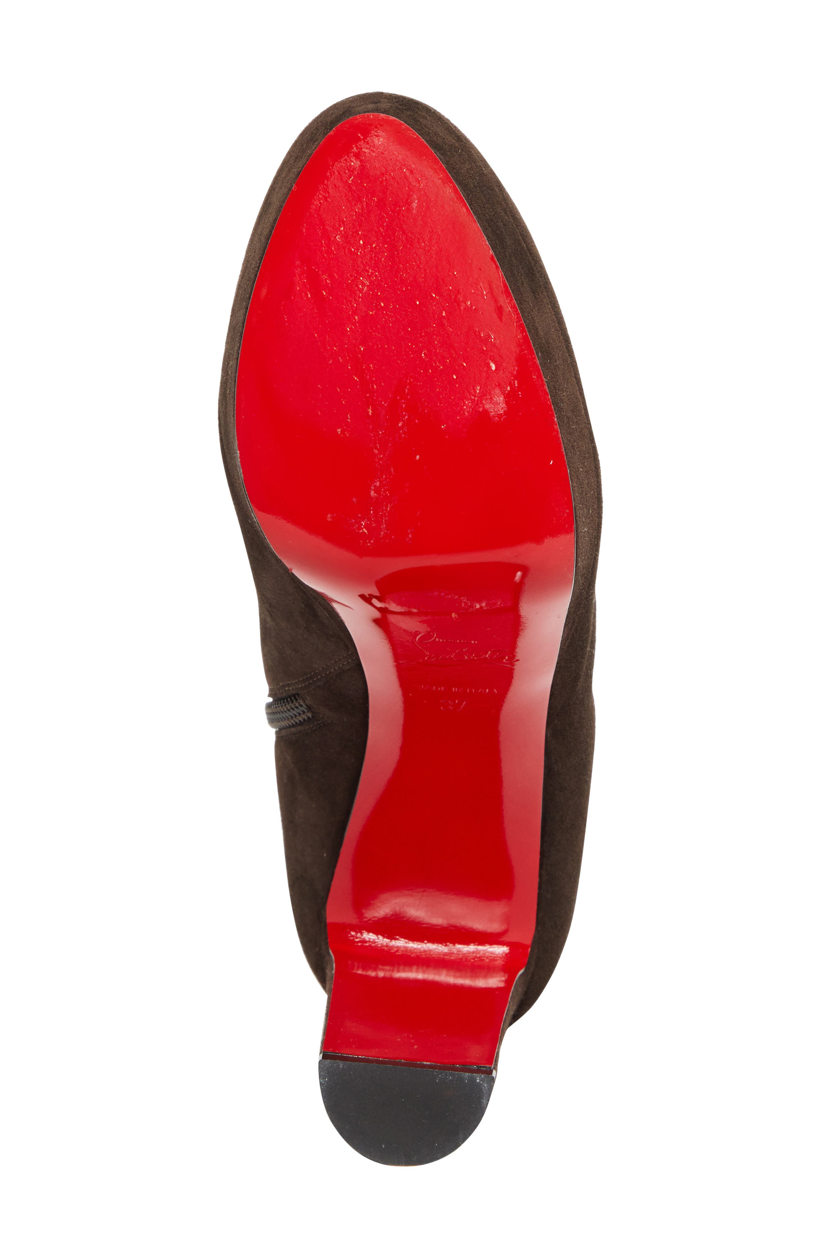 Christian Louboutin Loo Platform Bootie in 7164  Cafe at Nordstrom - 6