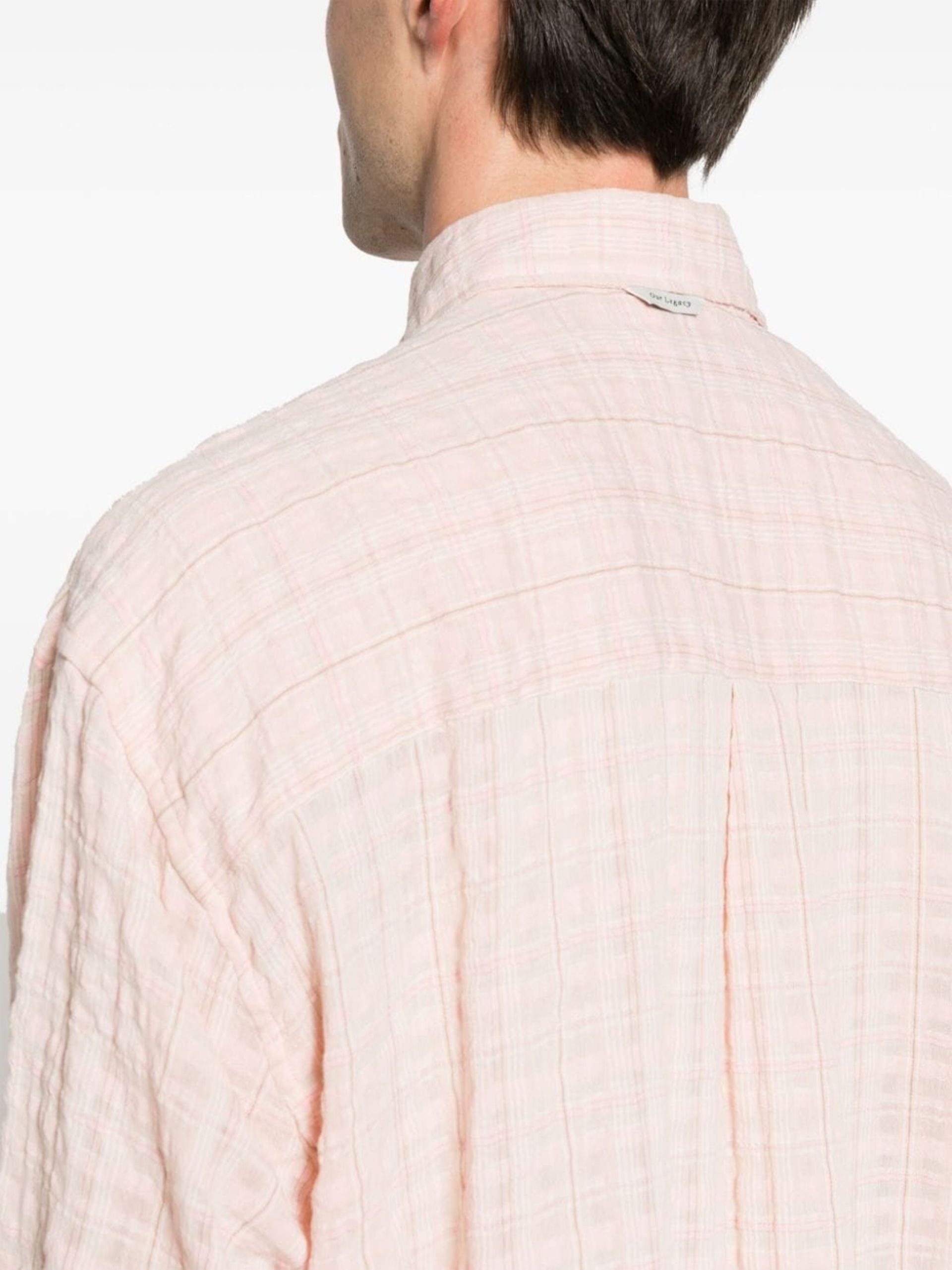 Pink Borrowed Seersucker Shirt - 5