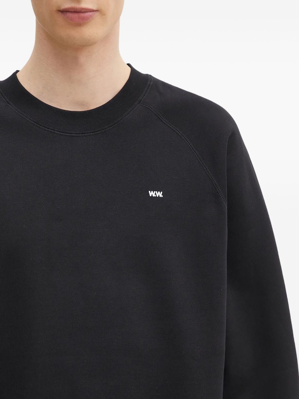 logo-print raglan sweatshirt - 5