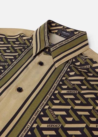 VERSACE La Greca silk shirt outlook