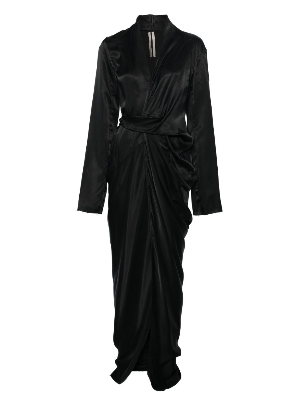 draped wrap dress - 1