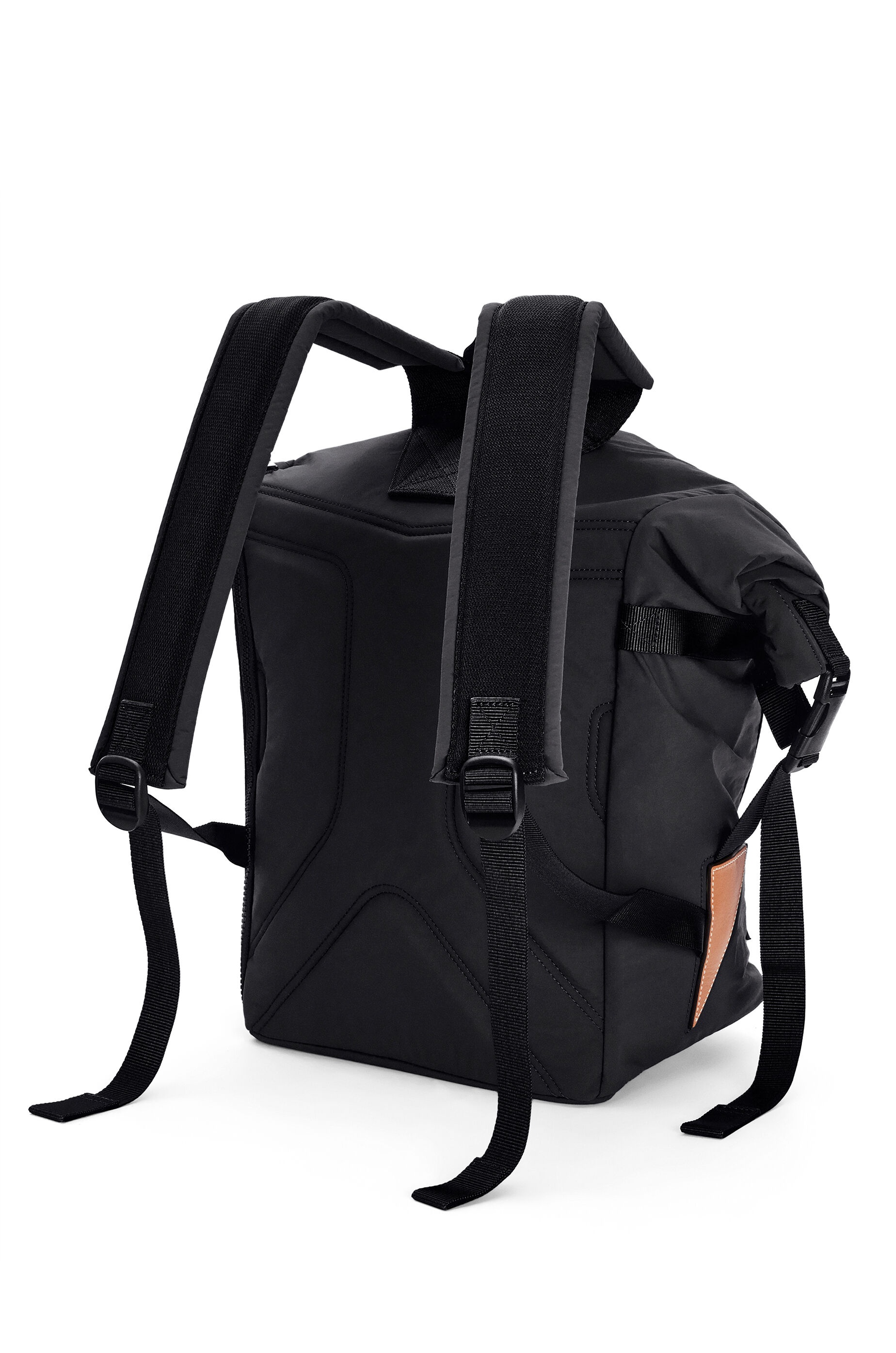 Roll top backpack in recycled nylon - 4