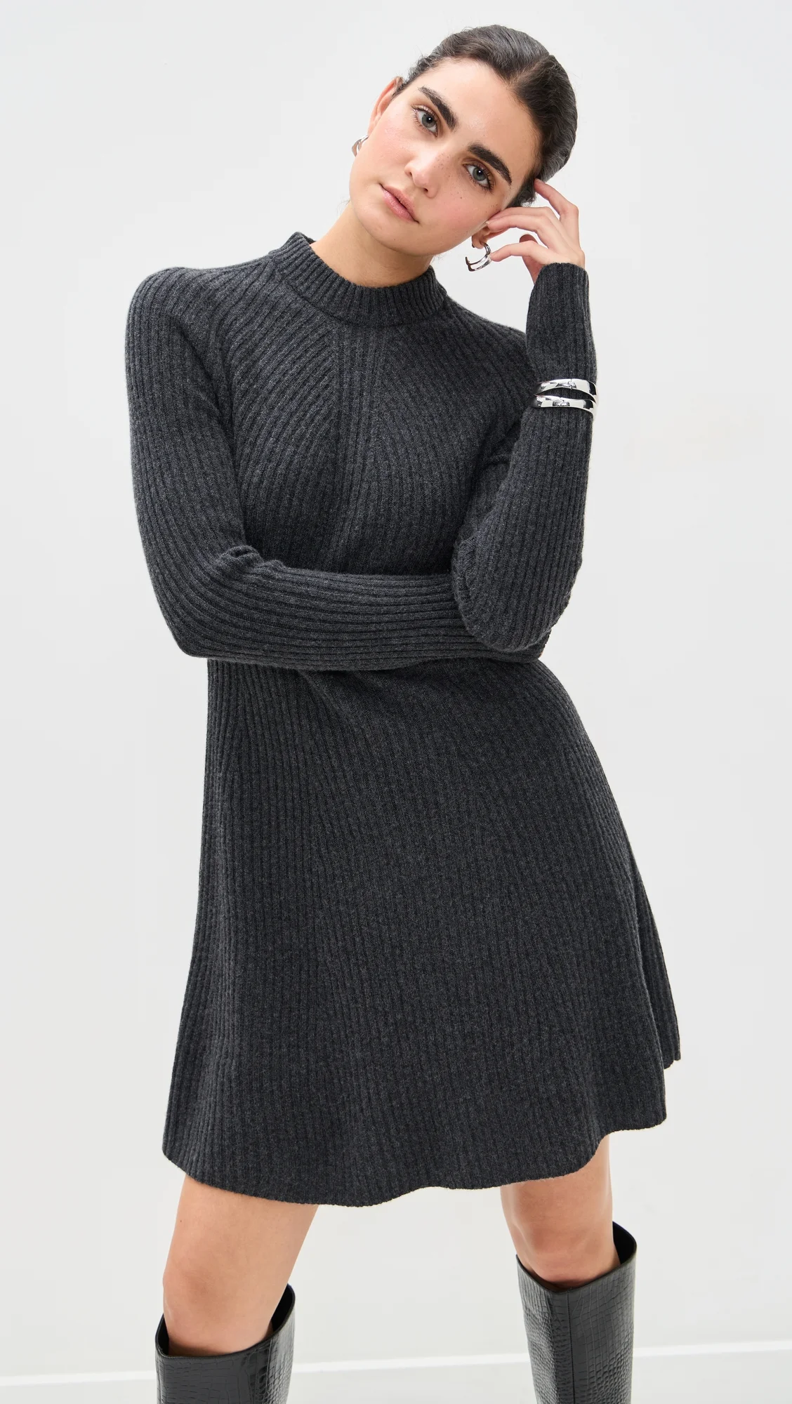 Traveling Rib Dress - 1