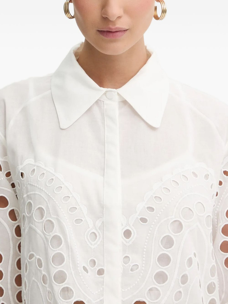 Storm scallop-trim eyelet blouse 4
