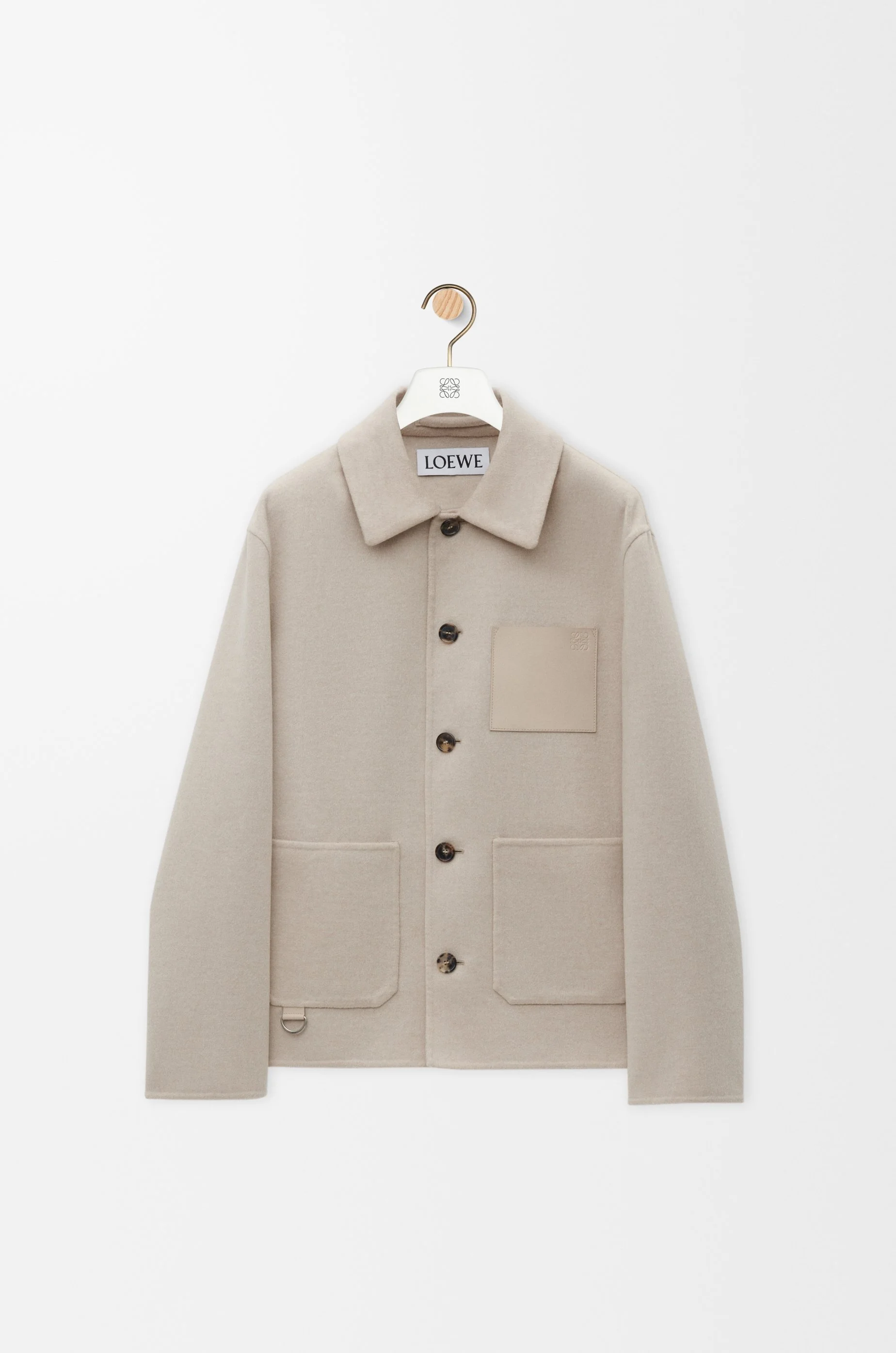 Workwear jacket in wool and cashmere - 1